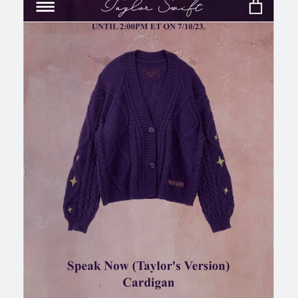 Taylor swift Speak Now Cardigan